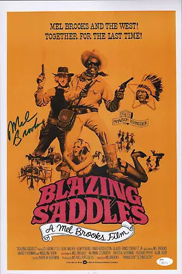 MEL BROOKS Authentic Hand-Signed  BLAZING SADDLES  11x17 Photo (PROOF)(JSA COA)F • $399.99