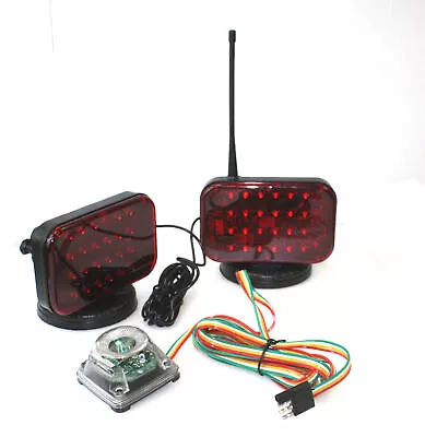 Wireless  LED Tow Light Kit Magnetic Cordless Waterproof Truck Boat Haul Towing • $89.99