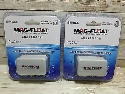 2x Mag-Float Floating Magnet Aquarium Glass Cleaner Small Sealed READ DESC  • $28.87