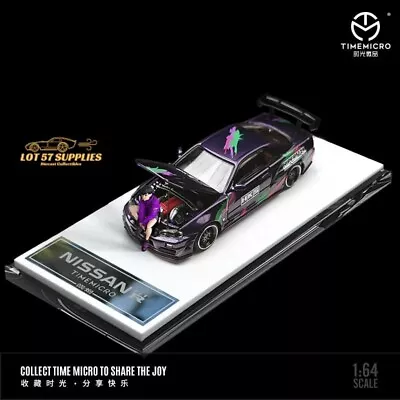 TimeMicro Nissan Skyline GTR-R34 Purple HKS Figure Version 1:64 • $36.99