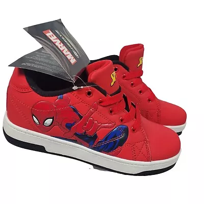 Heelys Men's Size 6 Red Marvel Spiderman Skate Shoes Sneakers • £48.26