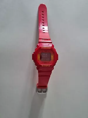 £74.99 • Buy Casio Baby-G 3000 Red & Yellow Shock Resistant Watch Working With New Battery! 