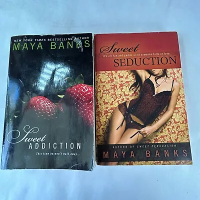 Maya Bank Sweet Series Book Pair Fiction Seduction Addiction Romance Erotic • $5.99