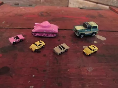 Vintage Micro Machines Insiders #10 PINK Sherman Tank Chevy Blazer Galoob Minis • $199.99