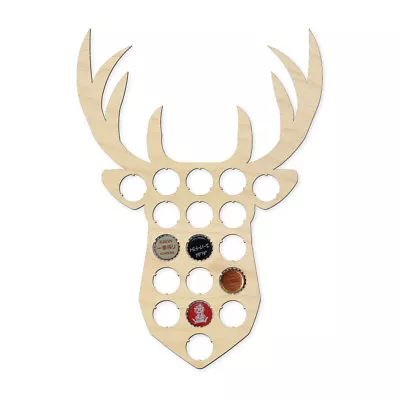 £14.99 • Buy STAG Bottle Cap Holder - ANIMAL SHAPE Beer Pub Display Collection Den Bar Gift