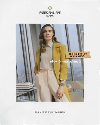 $3.00 PRINT AD - PATEK PHILIPPE Watches 2019 BETSY VOLK Pretty Woman 1-Page • $3