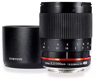 Samyang 300mm F6.3 Mirror Lens For Micro Four Thirds - Black - New!  • $279