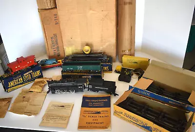 Vintage 1949 American Flyer No. 4618 Nickel Plate Train Set W/Accessories/Boxes • $495.95