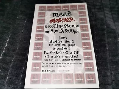 $181.69 • Buy Boxcar Racer Concert Flyer Poster Tom Delonge Travis Barker Rare OOP Blink 182