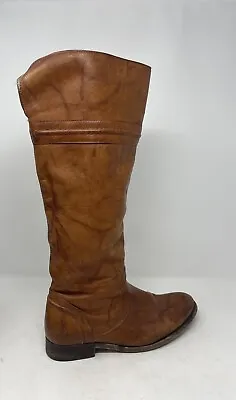 Frye Melissa Trapunto Tall Riding Boots Size 6 1/2 B 76442 Brown  • $59.99