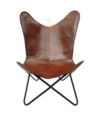 $250.23 • Buy Relaxing Chair–Indien Genuine Leather Handmade Iron Frame Office Chair PL2-1.6