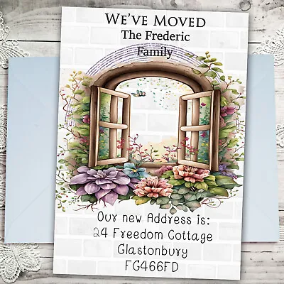 Personalised Moving Home Change Of Address Cards We Have Moved Cards  A6 X10 • £3.38