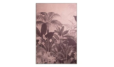 £110 • Buy Habitat Floral Print Velvet Rug - Blush Pink - 160X230cm