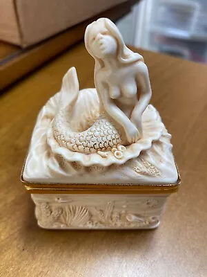 Watersmeet Studios -  Mermaid Trinket Box - United Kingdom - With Lid • $22