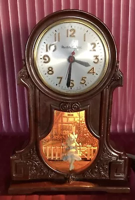 🕰️ Vintage 1950's MasterCrafters Swinging Girl Clock • $129.99