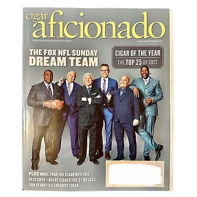 Cigar Aficionado Magazine January February 2023 Fox NFL Sunday Dream Team Review • $3.60