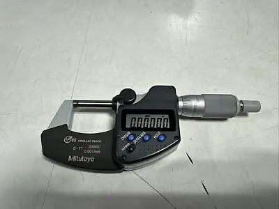 MITUTOYO Digital Micrometer IP65 Inch/Metric  # 293-340-30 • $124.99