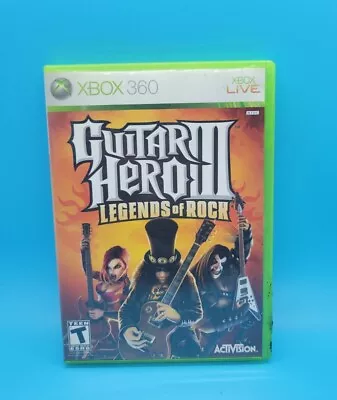 Guitar Hero 3 III: Legends Of Rock (Xbox 360 2007) - Complete CIB W Manual Game • $9.35