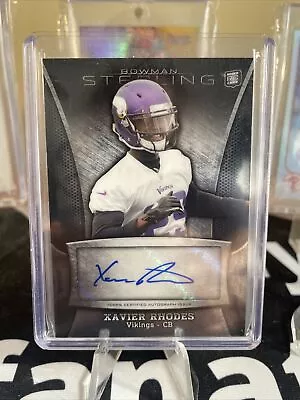 Xavier Rhodes 2013 Bowman Sterling Rookie RC Autograph Auto Vikings BSA-XR • $10