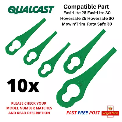 QUALCAST Easi-Lite 28  Easi-Lite 30 Lawnmower Cutting Blades FAST POST X 10 • £4.45