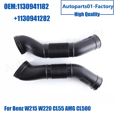 1Pair Left+Right Air Intake Hoses For Mercedes Benz W215 W220 CL55 AMG CL500 • $48.75