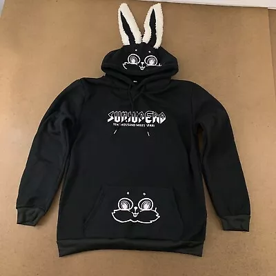 SUNIUDEAD Men's Size XXL Black Matching Couples Bunny Pullover Graphic Hoodie • $21.46