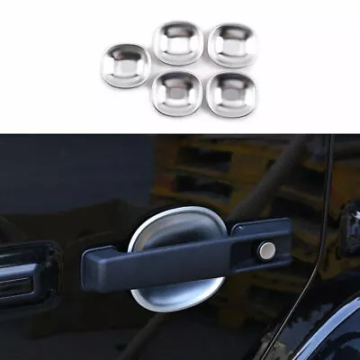 Fit For Benz 2019-2022 G-Class Matte Silver Outside Door Bowl Cup Cover Trim 5pc • $80.55