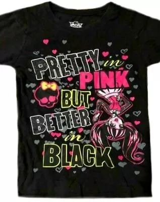 Monster High Girls Tee Size 6-6x 7-8 10-12 14-16 Glitter T-shirt New S M L XL • $24.99