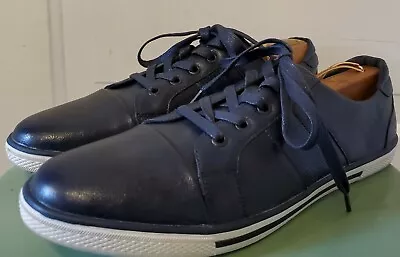 Men's Gorgeous Navy English Laundry Low Top Leather Lace Fashion Sneaker US10.5  • $39.95