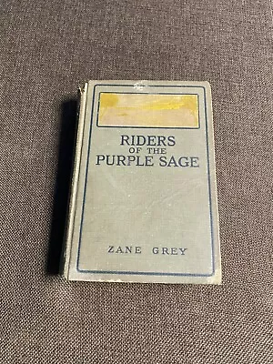 Vintage Novel - Riders Of The Purple Sage By Zane Grey 1940 • $5