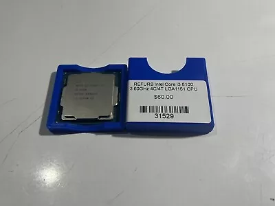 Intel Core I3 8100 LGA1151 CPU Processor • $55