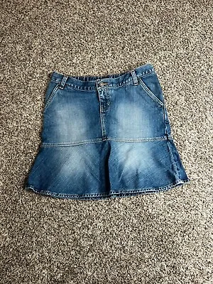 90s Look Gap Maternity Skirt Size 0 Distressed Look Short Flirty School Girl Fit • £17.37