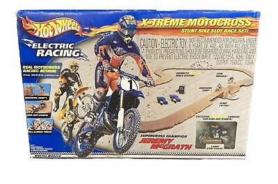 Hot Wheels X-Treme Motocross Electric Stunt Bike Motorcycle Slot Car Set SEALED • $149.99