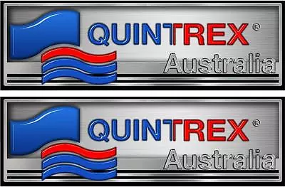 QUINTREX - DECALS - 410mm X 130mm X 2 - BOAT DECALS • $29