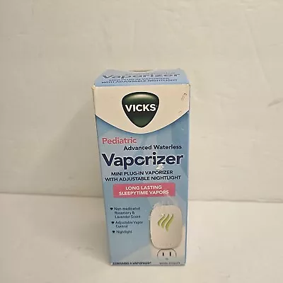 Vicks Pediatric Advanced Waterless Vaporizer Mini PlugIn  Nightlight 4 Vapopads • $9.95