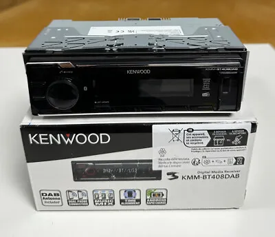 Kenwood Bluetooth Car Radio Stereo Digital Media DAB USB IPhone KMM-BT408DAB EX • £99.99