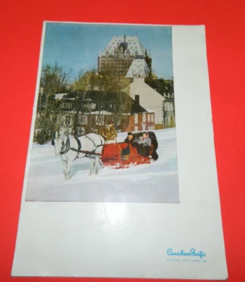 $6.95 • Buy Canadian Pacific The Mountaineer Dining Car Service Menu