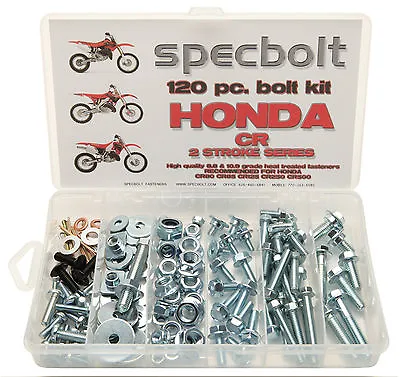 $39.99 • Buy Specbolt Honda Cr Bolt Kit 80 85 125 250 450 500 Plastic Body Motor Frame