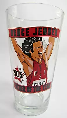 Bruce Jenner Father Of The Year 2015 Pint Beer Glass Vintage • $23