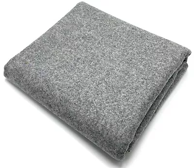 Medium Grey 100% Melton Wool Fabric Made In England  Overcoating 500 Grams • £16.99