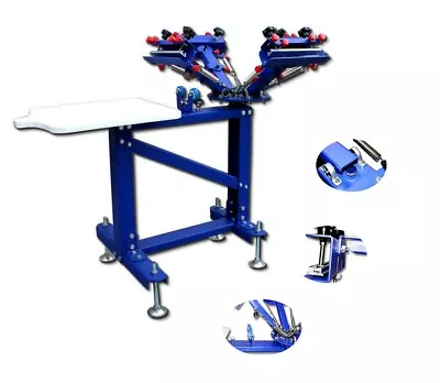 INTBUYING® 4 Color 1 Station Screen Printer Manual Operate Screen Press Machine • $596.05