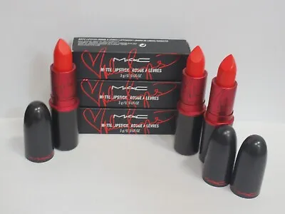 Mac Matte Lipstick Viva Glam Miley Cyrus 2 0.10 Oz Boxed (lot Of 3) • $30