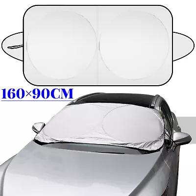 63  Foldable Car Front Window Windshield Sun Shade Shield Cover Visor UV Block • $11.27