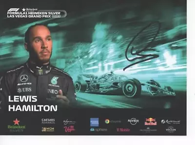 Lewis Hamilton Signed Official Autograph Card Las Vegas GP 2023. COA . • £82.04