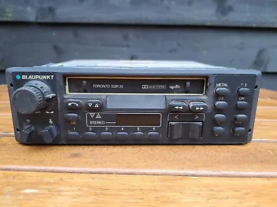 Vintage Blaupunkt Toronto Car Radio Cassette SQR32 80's BMW E21 E23 E24 Porsche • $126.23