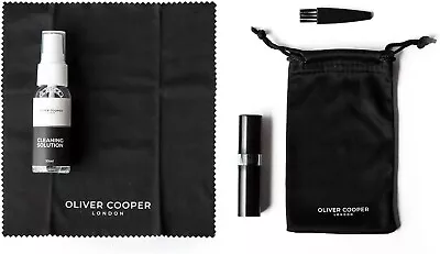 Oliver Cooper LDN Watch Care Kit Microfibre Cloth Brushes Cleaning Solution • £19.99