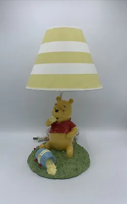 Vintage Disney Winnie The Pooh Lamp With Shade Room Decor *WORKS • $34.99