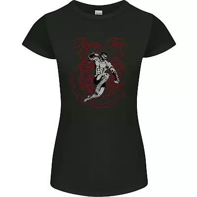 Muay Thai Tiger Warrior MMA Martial Arts Womens Petite Cut T-Shirt • £10.99