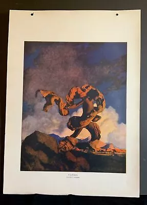 Maxfield Parrish “Cadmus” Original Unframed 1914 Print 12”x 16” Stunning • $90