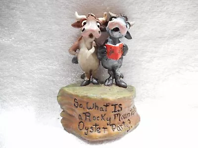 Montana Silversmith's 2009  So What Is A Rocky Mountain Oyster Party  Cow Statue • $8